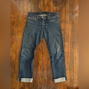 Levi’s 501 Raw denim - 2 year fade